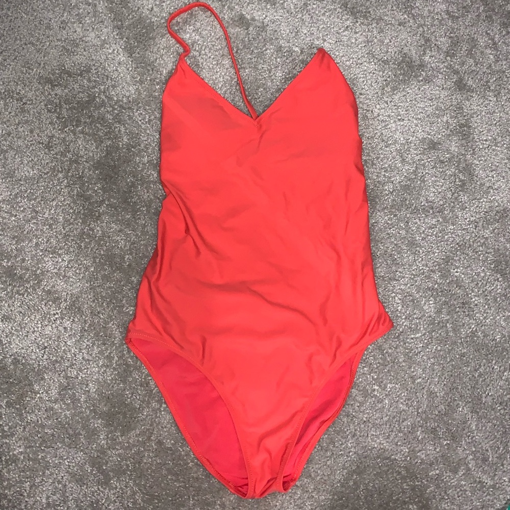 Strappy back one piece